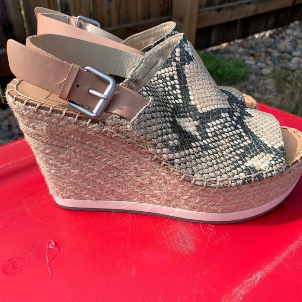 COPY - LIQUIDATION SALE! Dolce Vita Leather Wedge Espadrilles Size 6.5